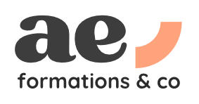 LOGO-carré-AE formations-orange AE formations & co logo